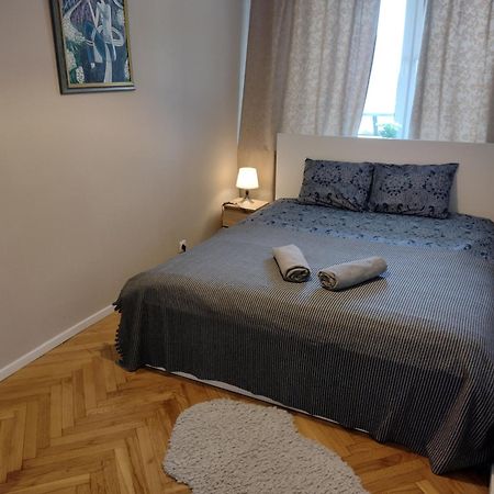 Apartament Widok Centrum Varsóvia Exterior foto