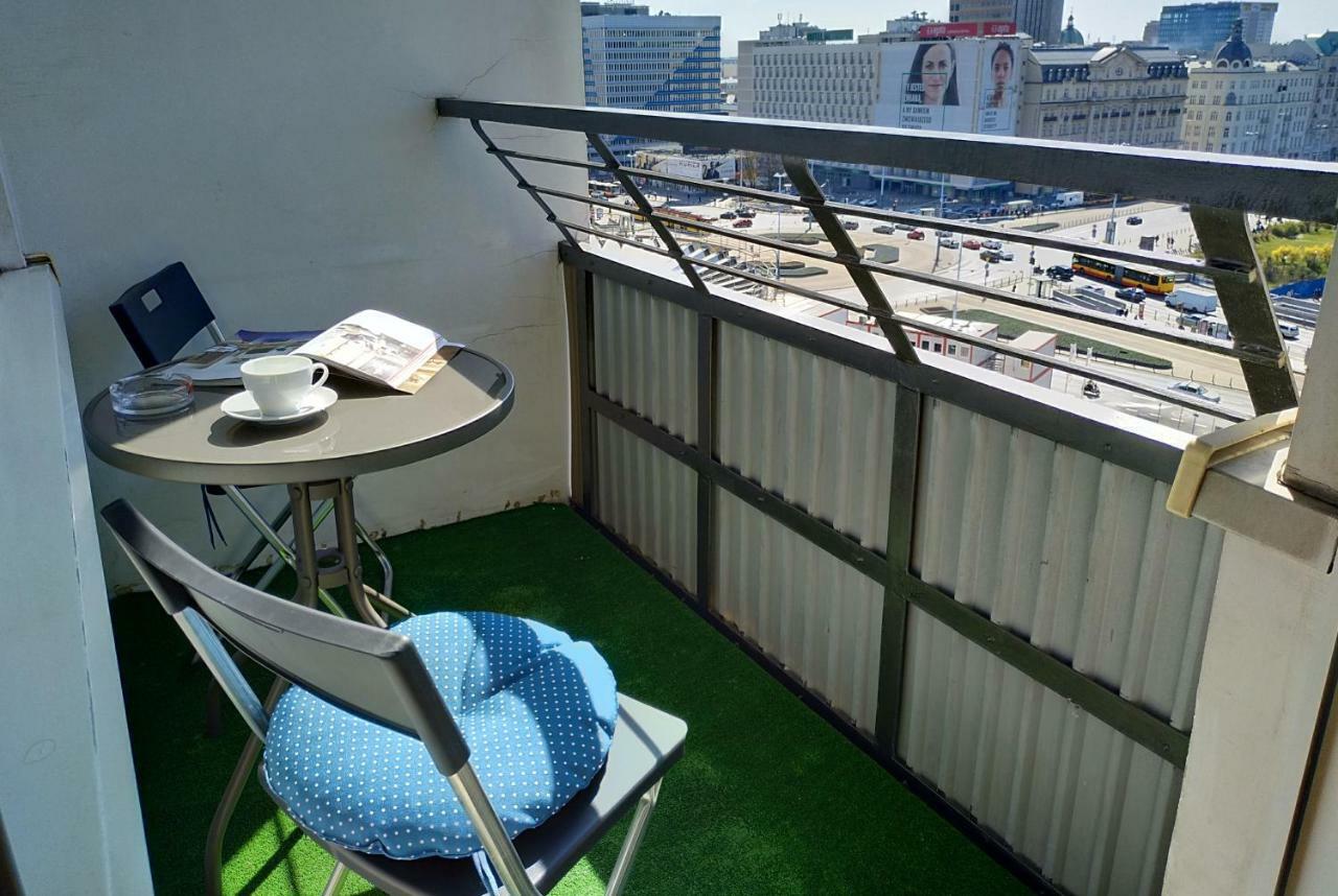 Apartament Widok Centrum Varsóvia Exterior foto